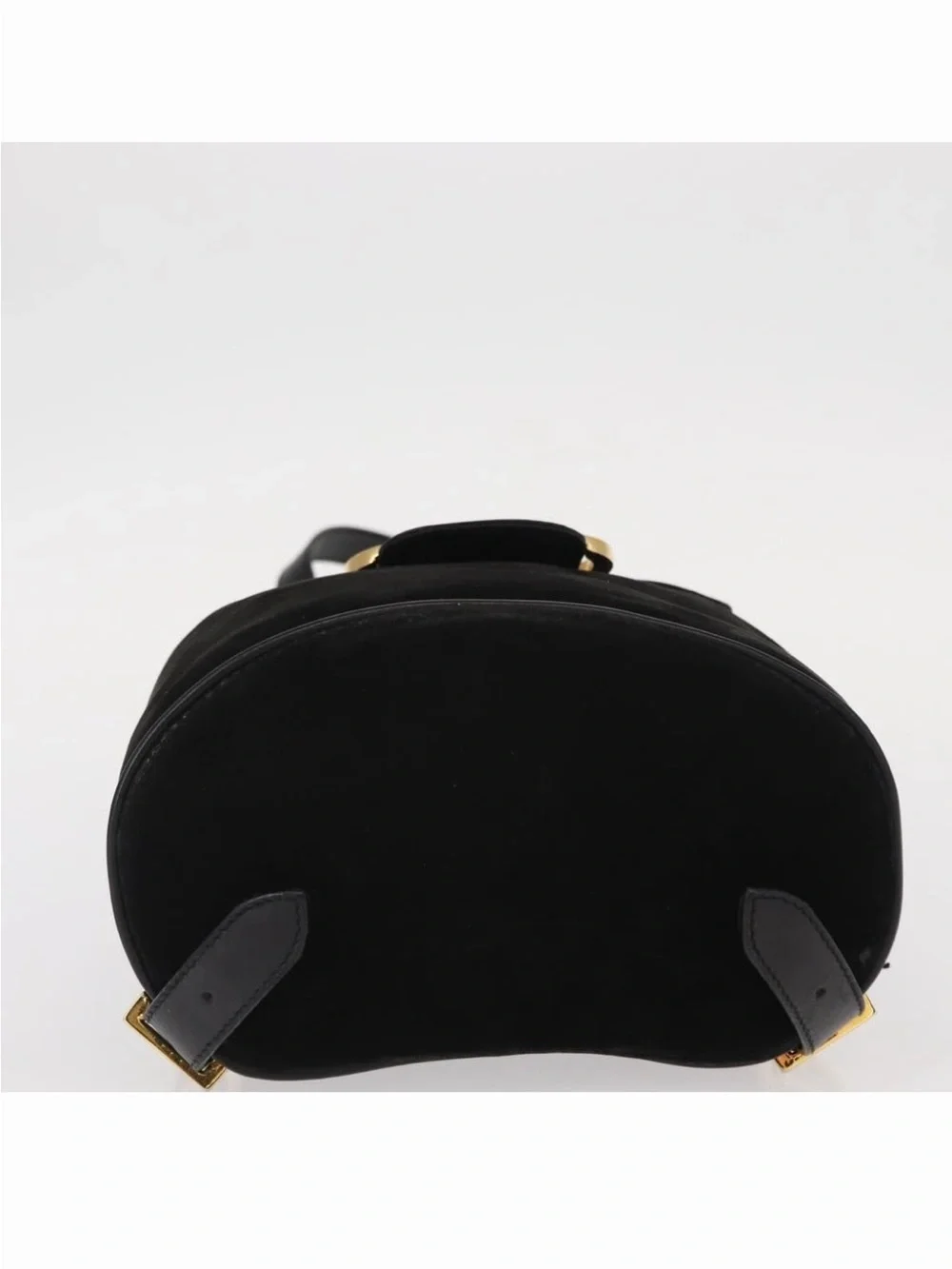 Salvatore Ferragamo Gancini Vintage Black Suede Backpack